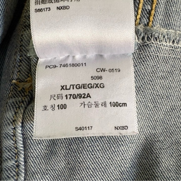 Denizen by Levi's Women's Blue Jean Jacket Classic Denim Style Size XL - Picture 7 of 8